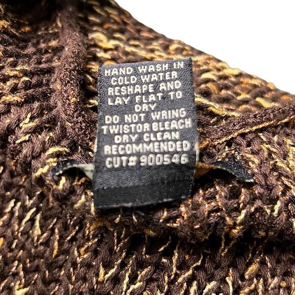 BCBGMaxAzria Women's Brown Marled Button Front Cardigan Sweater Medium - Picture 10 of 13